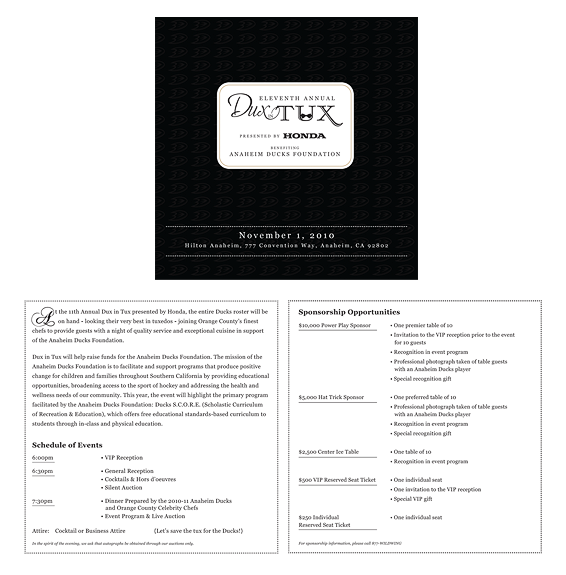 Dux In Tux Invite